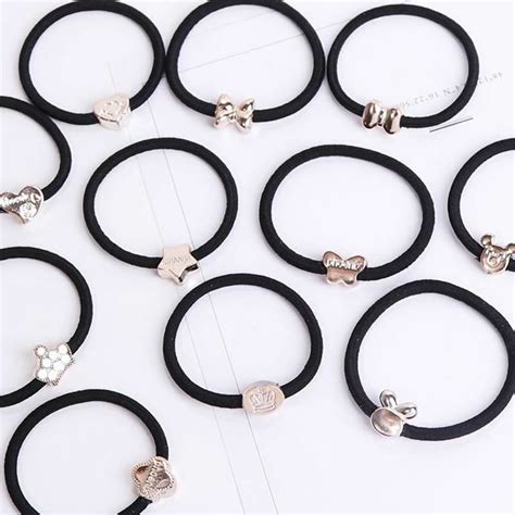 10pcs Womens Elastic Hair Bands Stylish And Versatile Hair