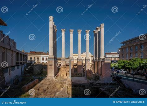 Roman Temple of Cordoba - Cordoba, Andalusia, Spain Editorial ...