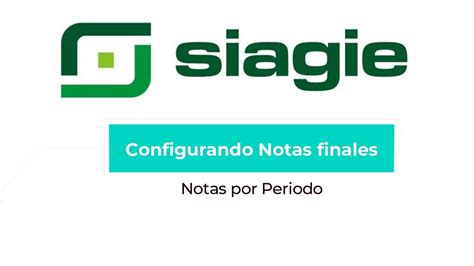 Siagie Cambiando Tipo Registro De Notas Youtube