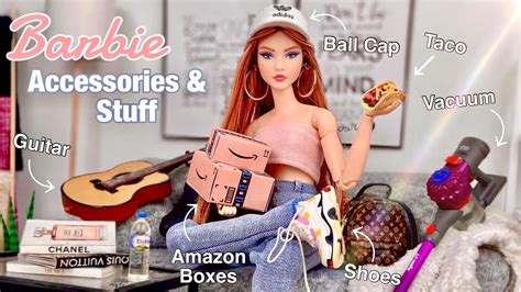 Realistic Barbie Doll Accessories And Items My Favorite Miniatures Where I Got Them Youtube