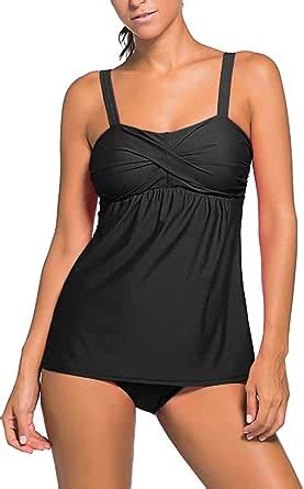 Colfeel Damen Bikini Set Badeanzug Zweiteilig Tankini Schwimmanzug