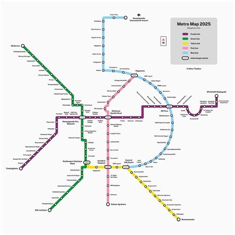 P C Mohan On Twitter The 2025 Map Of The Namma Metro Nihart1024