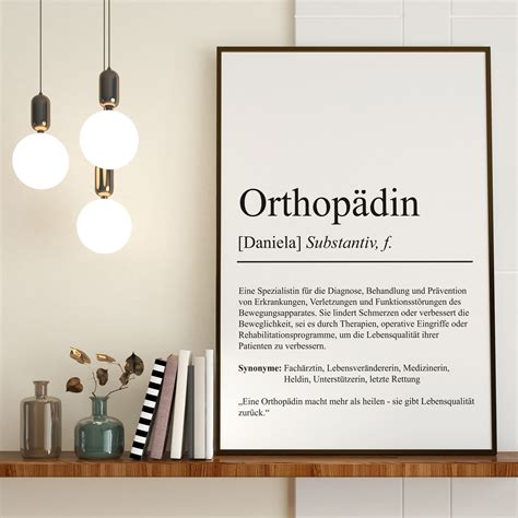 Orthop Din Definition Poster Personalisierbar Mit Namen Beruf Poster