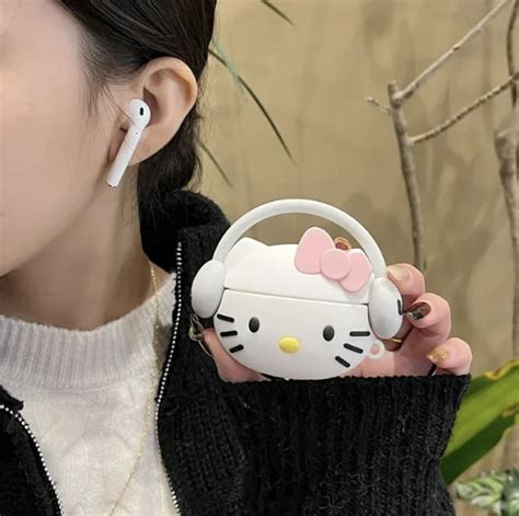 Cute 3d Hello Kitty Airpod Case Aesthetic T For Him And Her Airpod