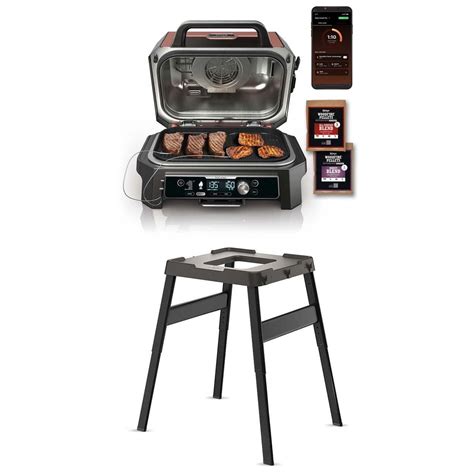 Ninja Woodfire Pro Connect XL Electric Grill Smoker W Adjustable