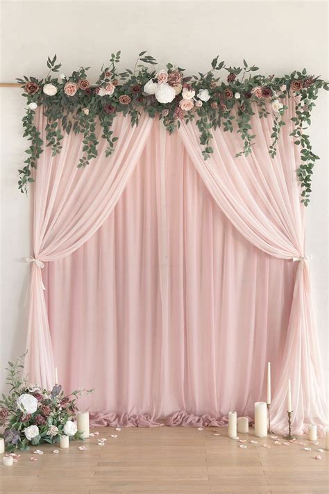 Layer Wedding Backdrop Curtains X Ft Set Of Colors