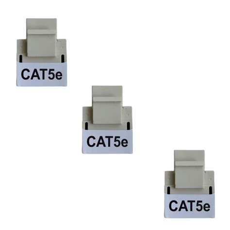 Kit Six Om Conector F Mea Rj Cat E Branco Kabum