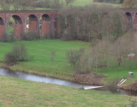 Weir On The Calder At Whalley © Stephen Craven Geograph Britain And