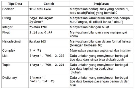 Syntax Dasar Tipe Data Dan Variabel Dalam Pemrograman Python