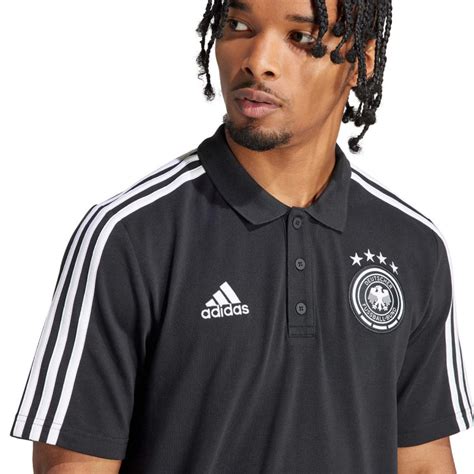 Polo shirt adidas Germany Fanswear Euro 2024 Black Fútbol Emotion