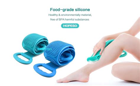 Amazon Silicone Back Scrubber For Shower Silicone Bath Strap