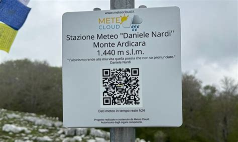 Una Stazione Meteo Sul Monte Ardicara Dedicata All Alpinista Di Sezze