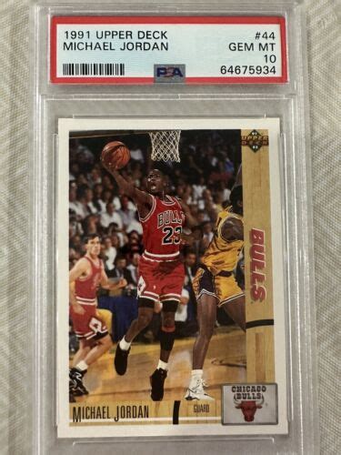 1991 92 Upper Deck 44 Michael Jordan PSA 10 EBay