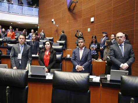 Senadoras Y Senadores Del Pan Durante La Sesi N Ordinaria Pan Senado