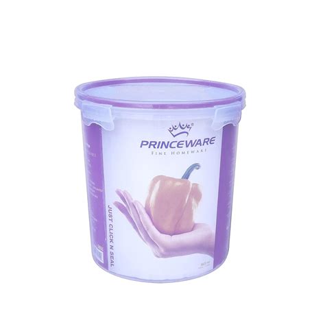 Buy Princeware Plastic Click N Seal Canister Liters Violet