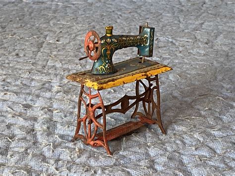 Sewing Machine Tin Litho Penny Toy Vintage EBay