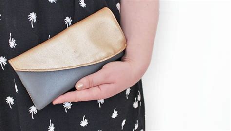 Portemonnaie und Clutch Nähanleitung und Schnittmuster Clutch nähen