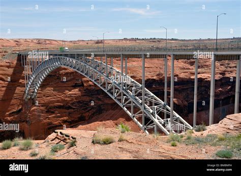 Glen Canyon dam bridge, Arizona, USA Stock Photo - Alamy