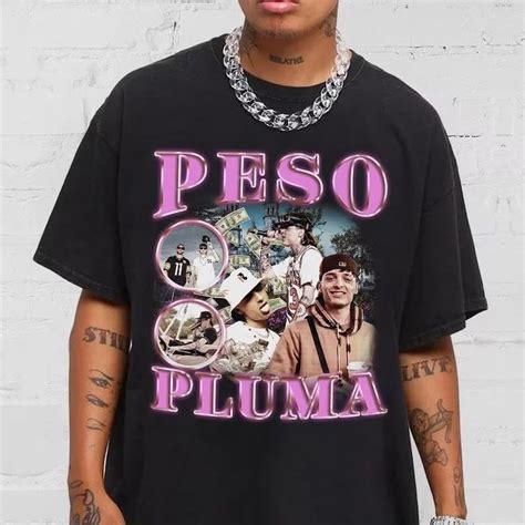 Peso Pluma Shirt Peso Pluma Fan Double P Tour Tee Sold By Juicer Abstract Sku 43945402