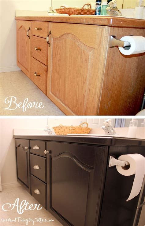 Give Your Bathroom Vanity A Facelift Bathroom Cabinet Makeover Diy Home Improvement Home