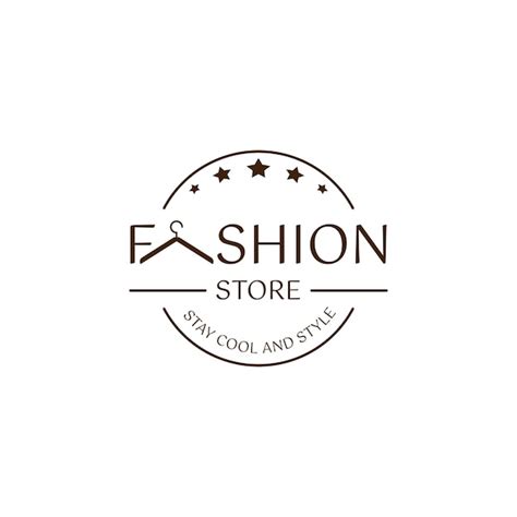 Premium Vector Fashion Store Logo Design In Brown Color On White