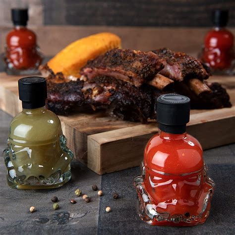 Buy Original Stormtrooper Hot Stuff Hot Sauce Set Flavours Include Garlic Del Fuego Habanero