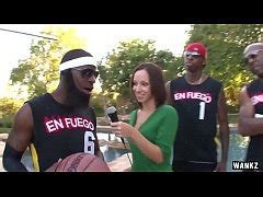 Wankz Hot Reporter Gang Banged By Basketball Team Xxx Mobile Porno Videos Movies IPornTV Net