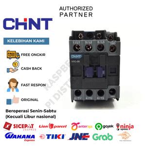 Jual Chint NXC 25 11kW 25A 3P Contactor Kontaktor 220VAC Jakarta