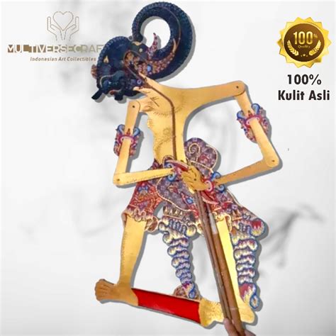 Jual Wayang Alusan Kulit KERBAU Asli BIMA WERKUDORO Ukuran Standar