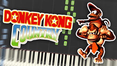 Donkey Kong Country Dk Island Swing Theme Piano Tutorial Synthesia