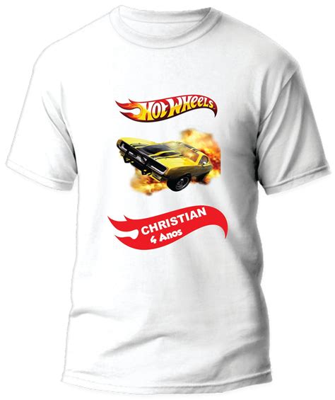 Camiseta Hot Wheels Elo Produtos Especiais