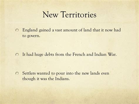 American History Chapter 4 Independence. New Territories England gained ...