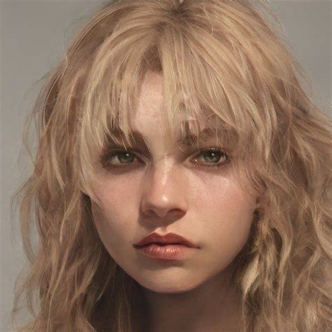 Portrait By Glitchontwitch Artbreeder Blonde Hair Facial Hair