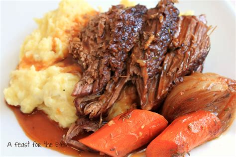 A Feast For The Eyes Perfect Pot Roast With Creamy Mashed Potatoes My Way