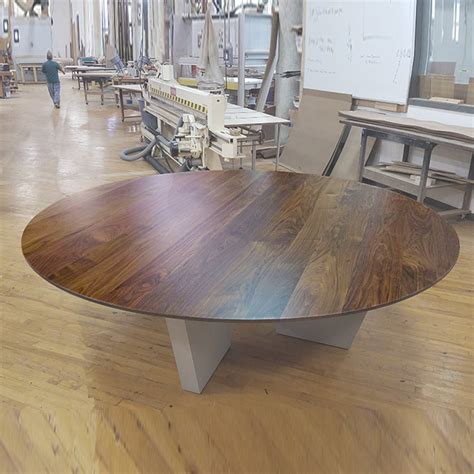 Round Solid Wood Conference Table | Paul Downs Cabinetmakers