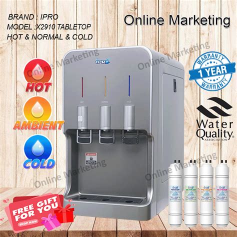 IPRO X Desktop Water Dispenser Hot Normal Cold With Pcs Halal Water Filter Shopee Malaysia