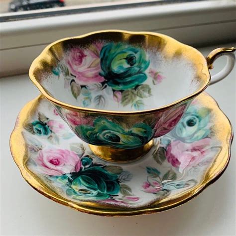 Royal Grafton Teacup And Saucer Etsy Tea Cups Aynsley Tea Cup Etsy