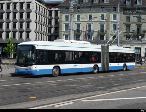 Vbz Hess Trolleybus Nr Unterwegs Auf Der Linie In Der Stadt