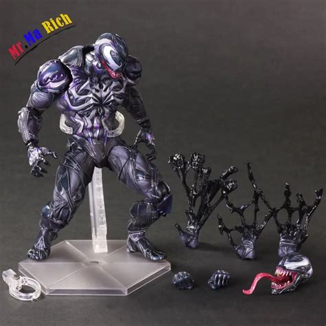 Movie Figure 25 Cm Spiderman Villain Venom Pvc Action Figure Brinquedos Collectible Model Toy In