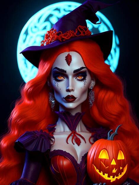 Premium Ai Image Witch Barbie Doll Halloween Ai Generative