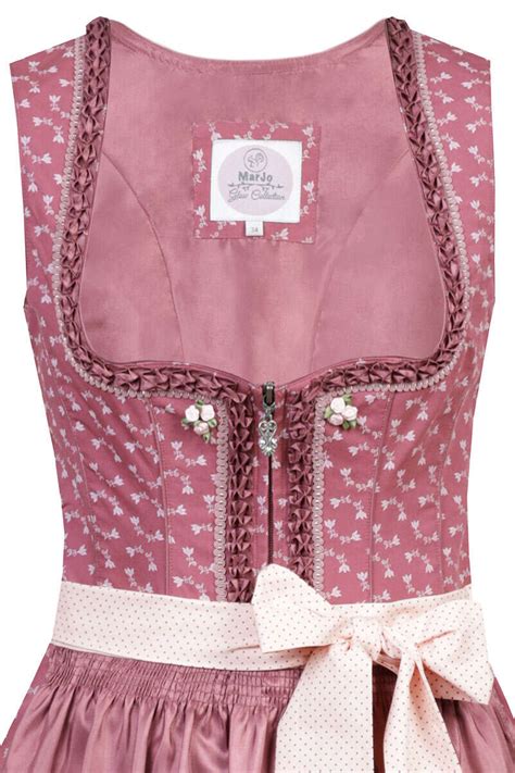 Dirndl Kurz Mit Rei Verschluss Cranberry Mini Dirndl Dirndl Damen