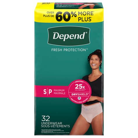 Save On Depend Women S Fresh Protection Incontinence Underwear Maximum