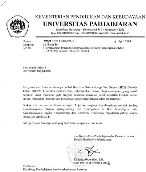 Contoh Surat Lamaran Kerja Ke Universitas Id