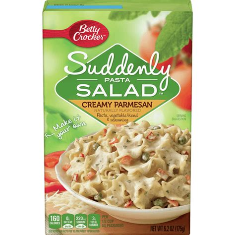 Betty Crocker Suddenly Salad Creamy Parmesan Pasta Salad Dry Meals 62 Oz Box Pasta And Noodle