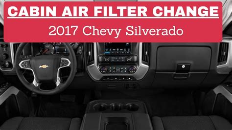 Gmc Sierra Chevy Silverado Cabin Air Filter Replacement Off