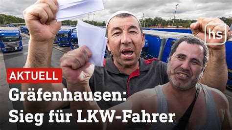 Lkw Streik In Gr Fenhausen Beendet Fahrer Werden Ausbezahlt