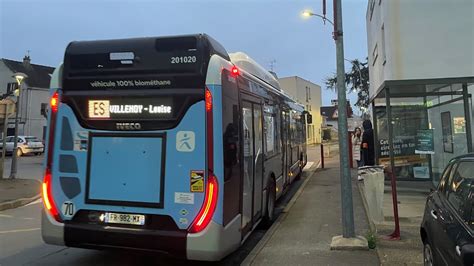 Trajet Ligne Es Marne Et Ourcq Iveco Urbanway Gnv Idfm Youtube