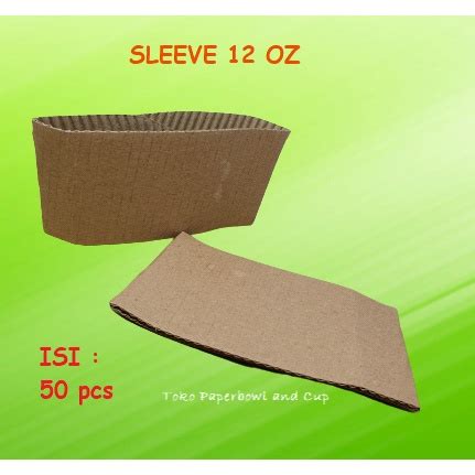Jual Sleeve Jaket Pelindung Paper Hot Cup 12 Oz Isi 50 Pcs Untuk Gelas Kertas Shopee Indonesia