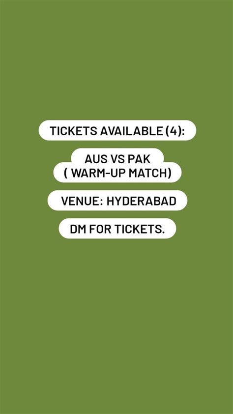 World Cup Tickets Available!! : r/Cricket