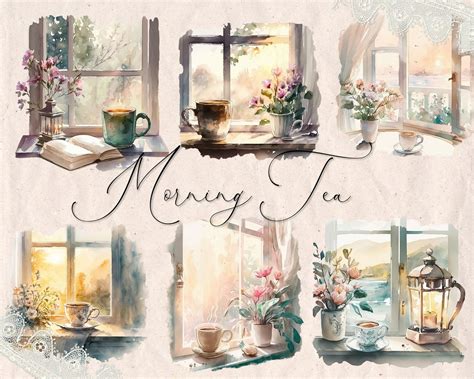 Watercolor Morning Tea PNG, Clip Art, Tea Lover, Coffee Lover ...